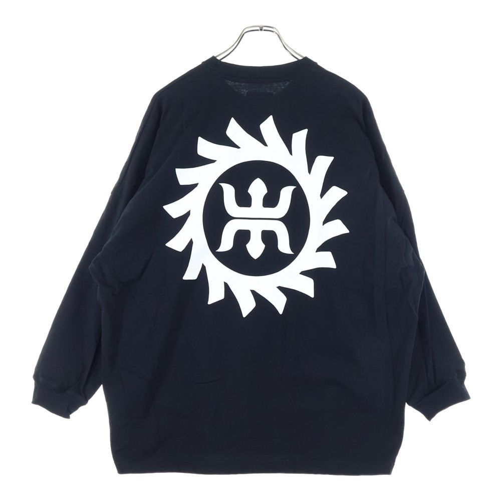 WTAPS (ダブルタップス) 24SS OBJ 04/LS/COTTON．MON ロゴ 長袖Tシャツ ロンT ブラック 241ATDT-CSM19