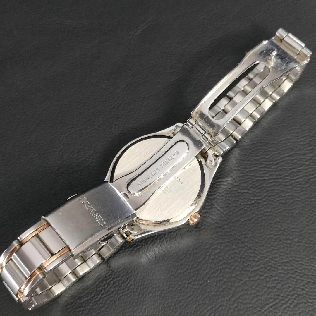 808-2 美品 SEIKO セイコー ゴールド シルバー ソーラー 充電式