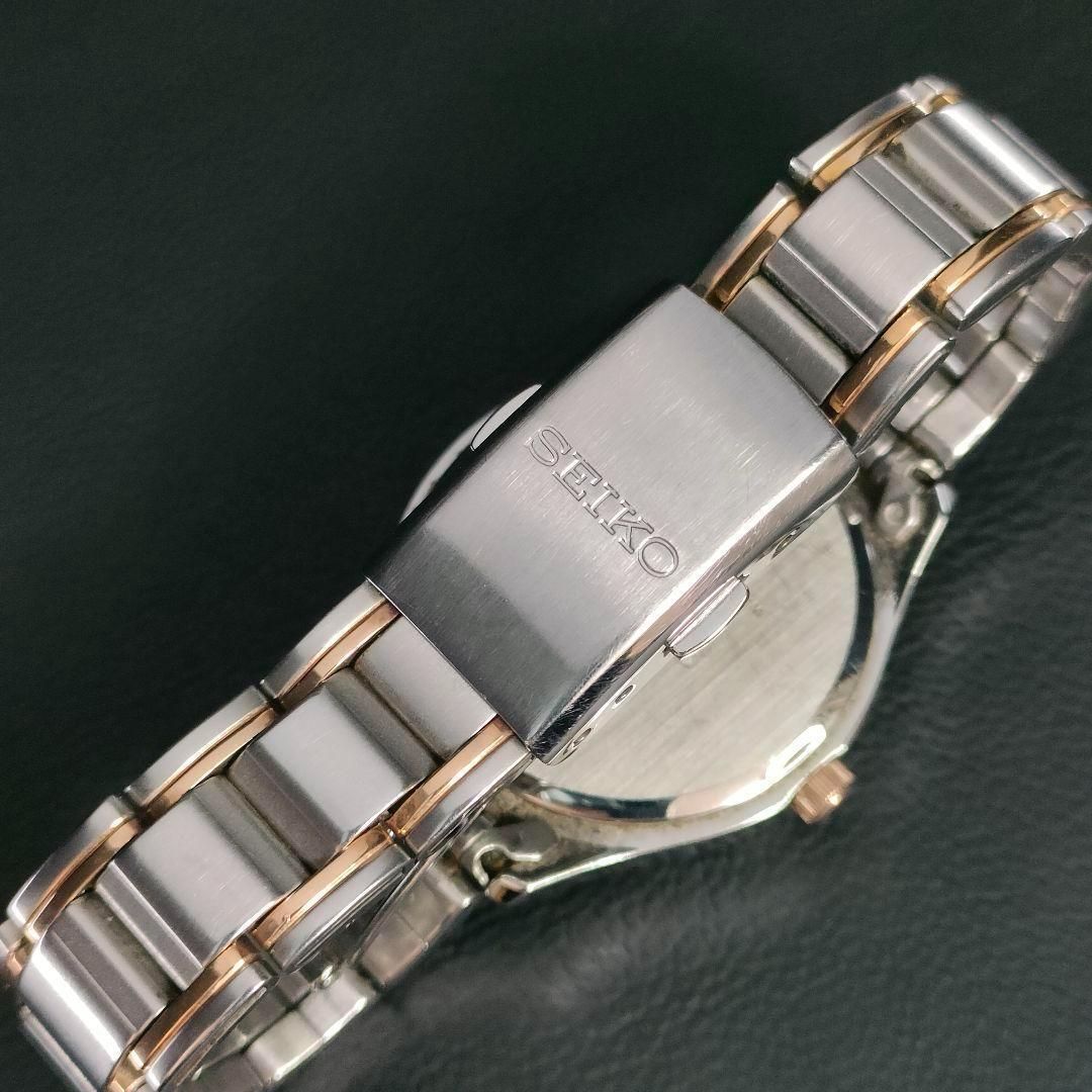 808-2 美品 SEIKO セイコー ゴールド シルバー ソーラー 充電式