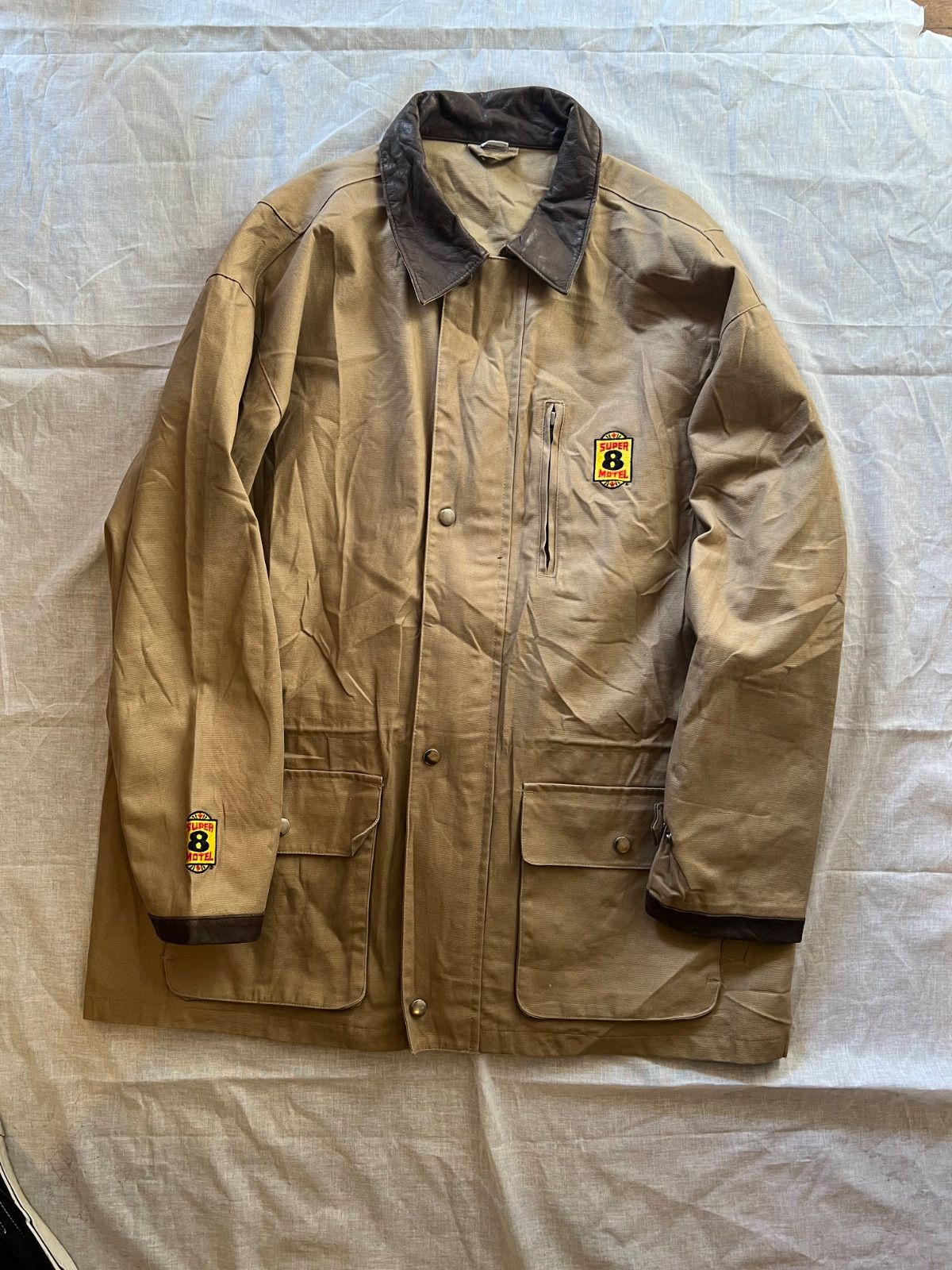 90s レザー ダックトラベラーハーフコート カーハートデトロイトジャケットヴィンテージビンテージ50s60s70s80s90scomoli AURALEE A.PRESSEコモリ オーラリーアプレッセ常田須田stussy supreme19soovy