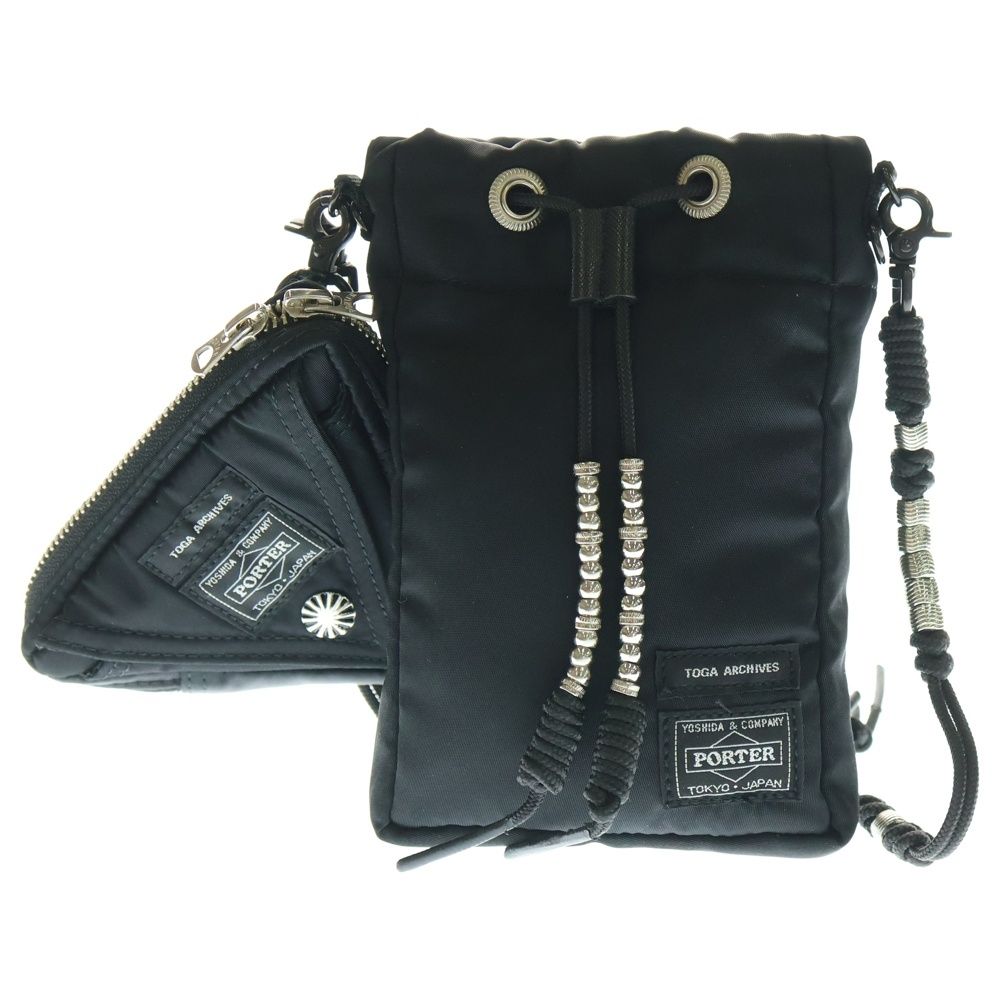 TOGA トーガ ×PORTER SHOULDER POUCH ポーター ミニショルダーポーチ ブラック
