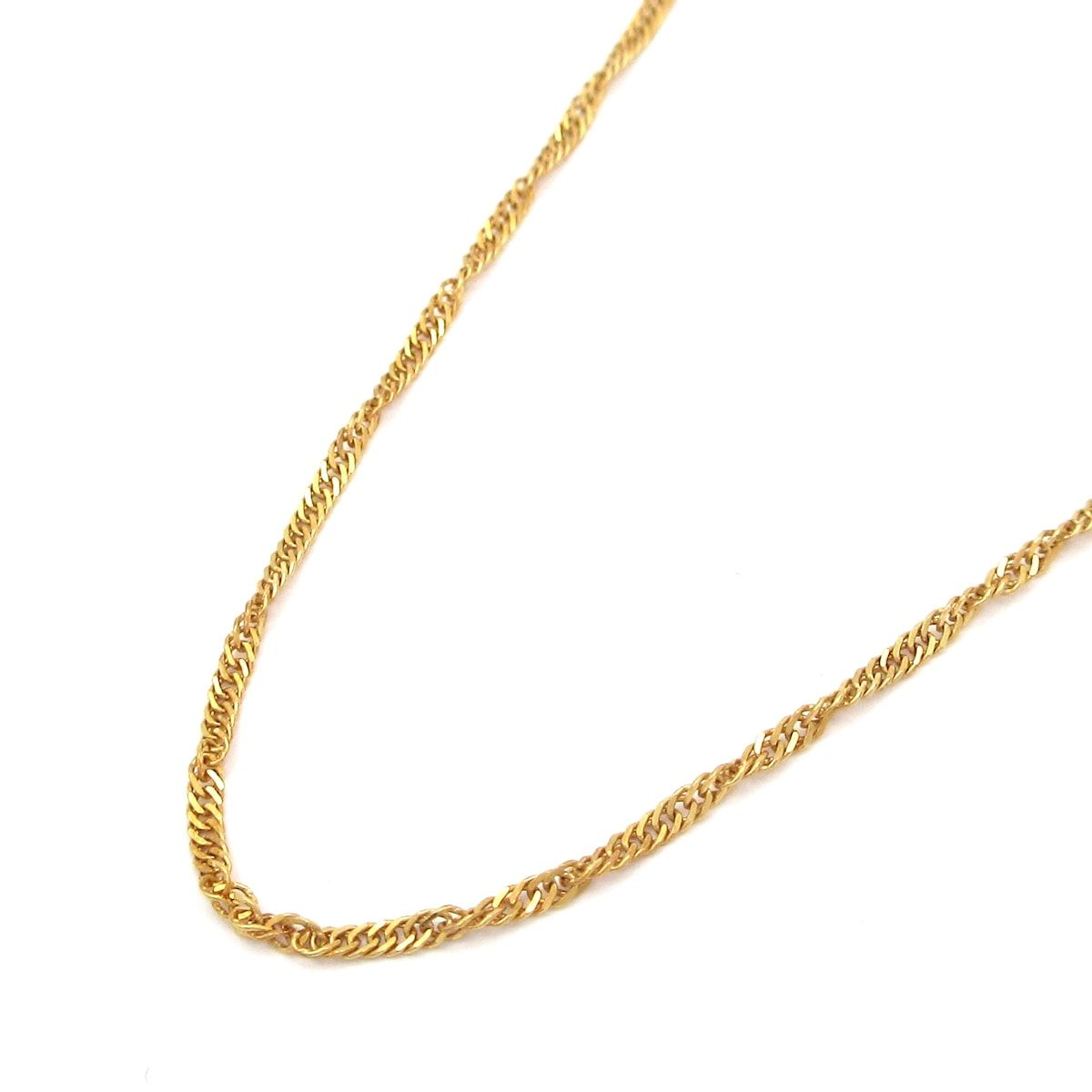 Unbranded ノーブランド ネックレス K18YG 総重量 2.6g