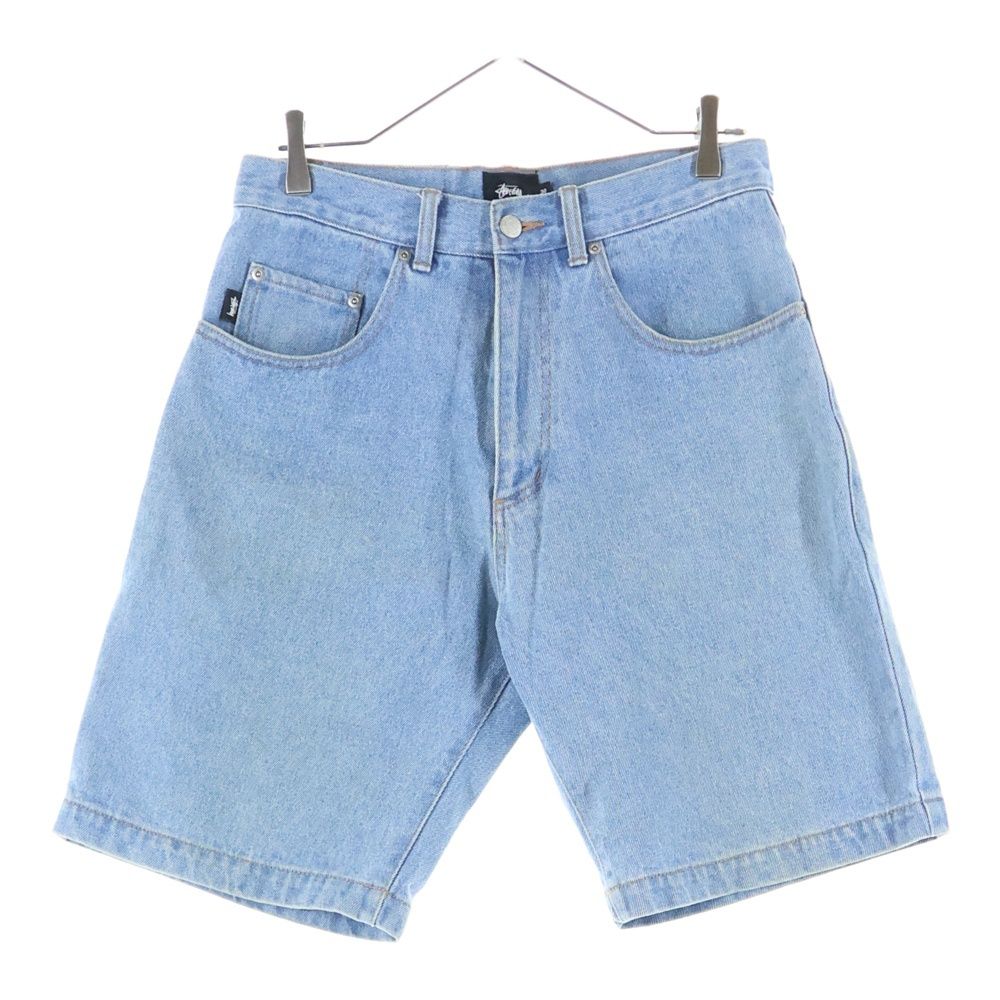 STUSSY ステューシー ロゴパッチ デニム ショーツ インディゴ