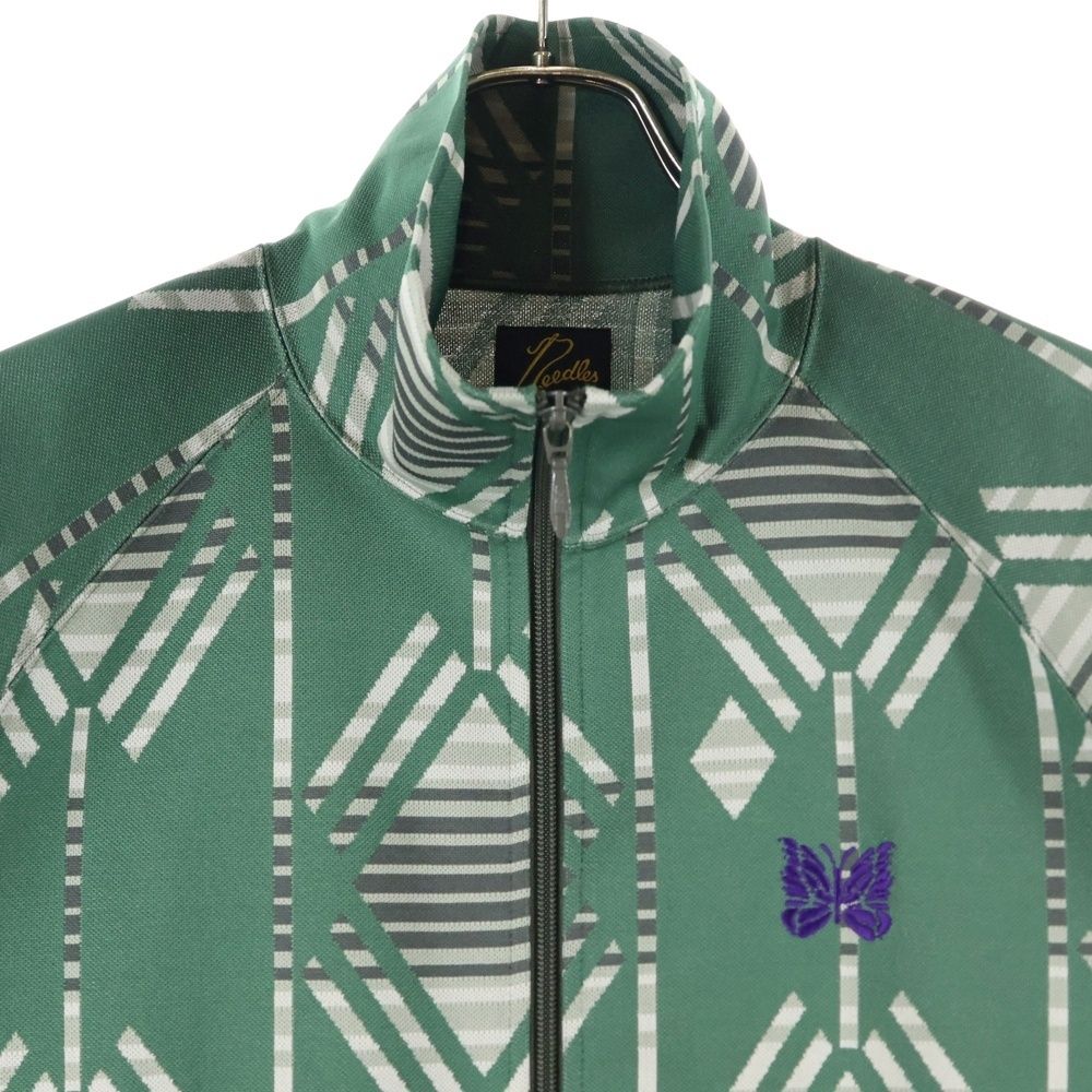 Needles (ニードルス) ロゴ刺繍 トラックジャケット グリーン NS242
