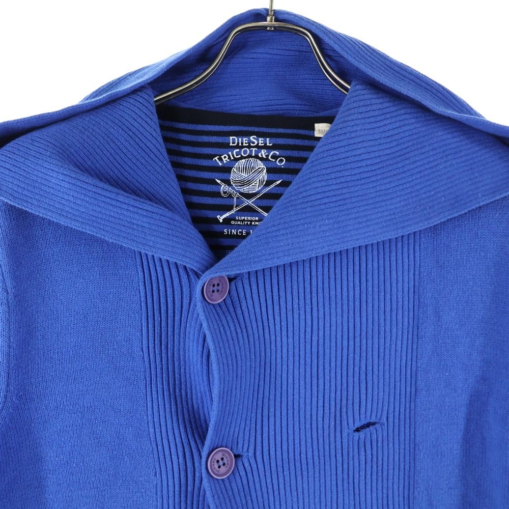 DIESEL (ディーゼル) フーディニットカーディガン ブルー - メルカリ