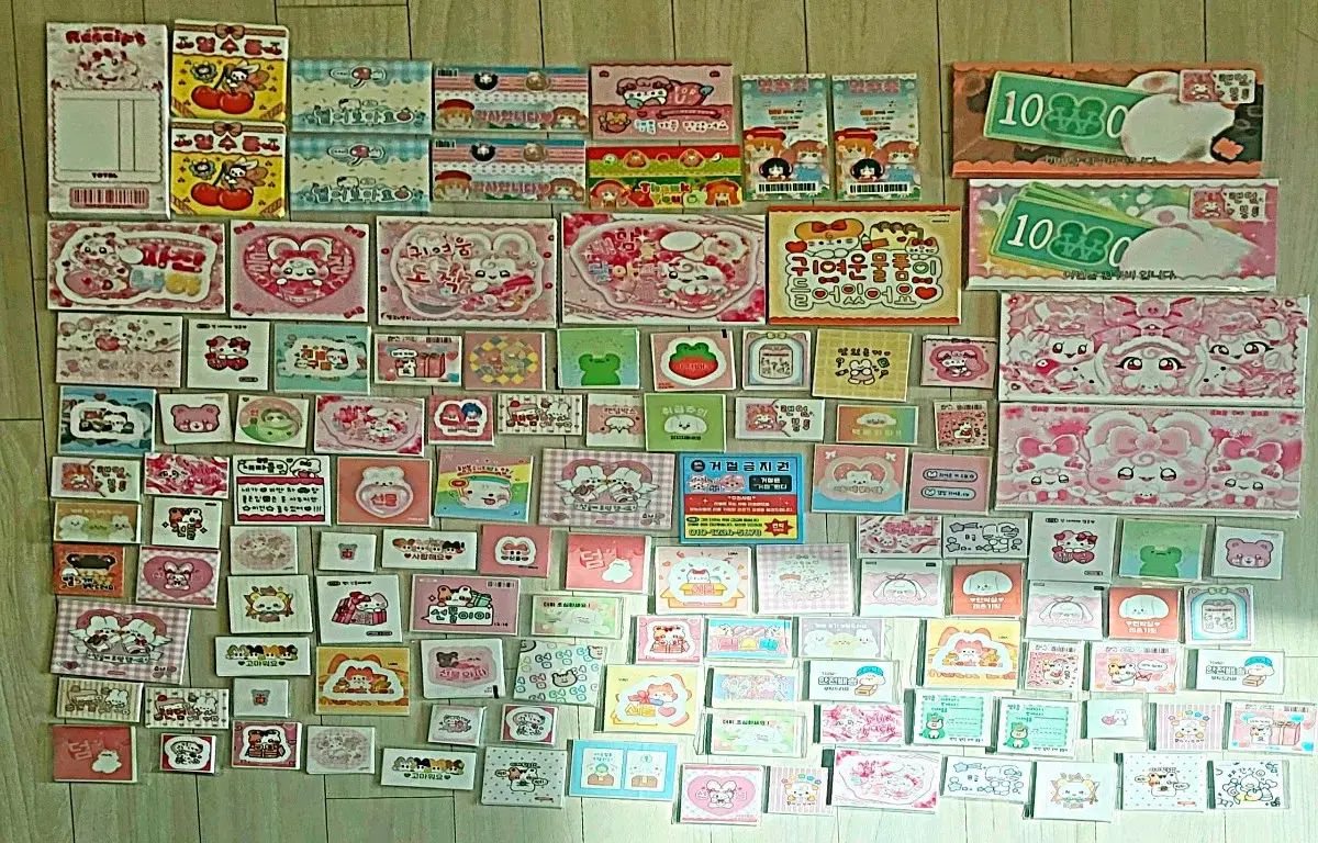 韓国雑貨 文房具 スティッカー シール 締め切り用 タグ 小袋 など