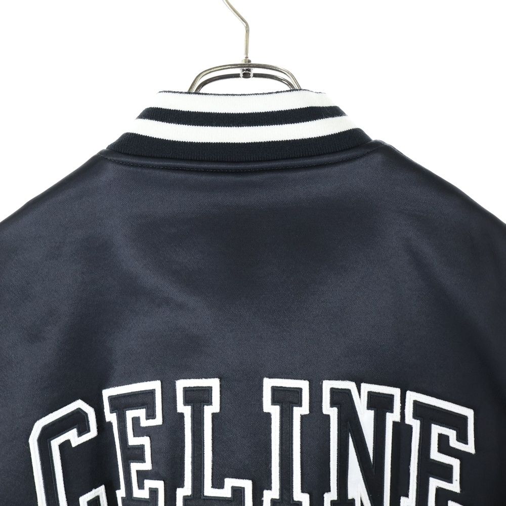CELINE (セリーヌ) Cパッチ サテン ボンバージャケット ブルゾン