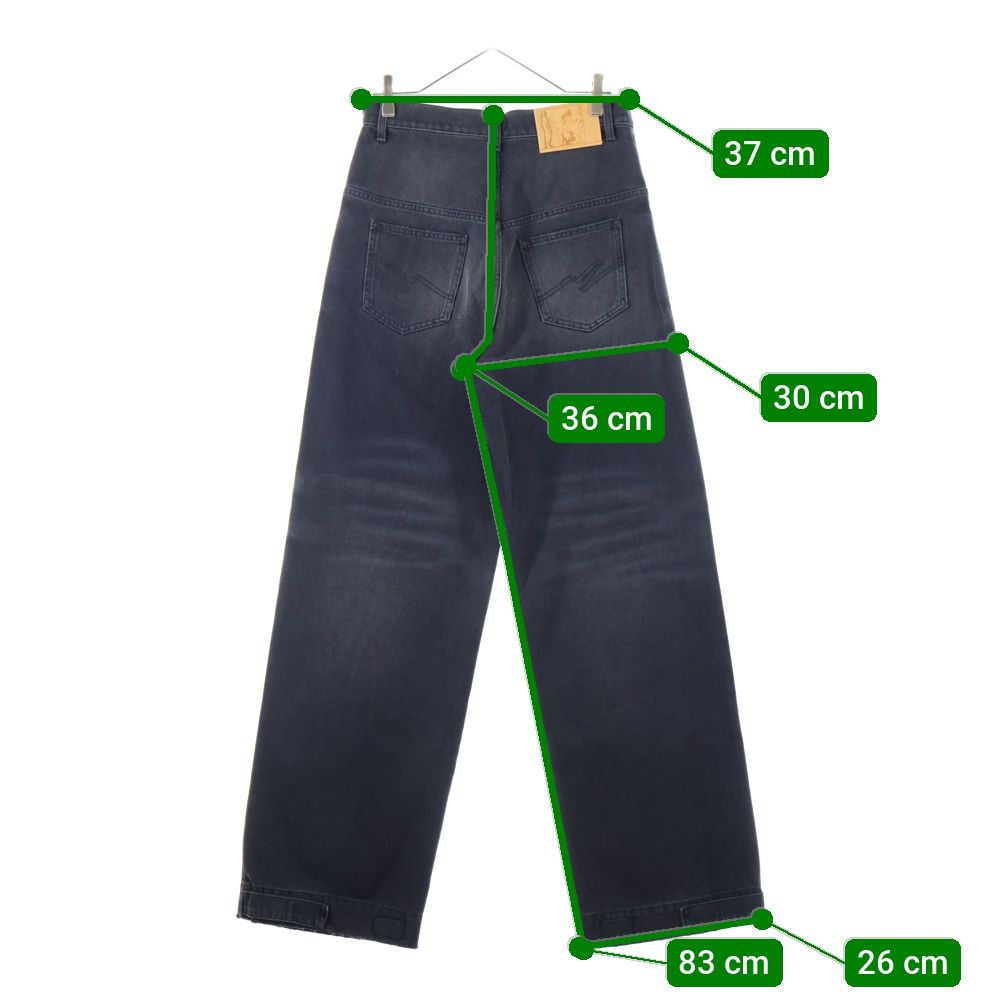 MARTINE ROSE (マーティンローズ) 23AW Wide Leg Jean ワイドデニム  