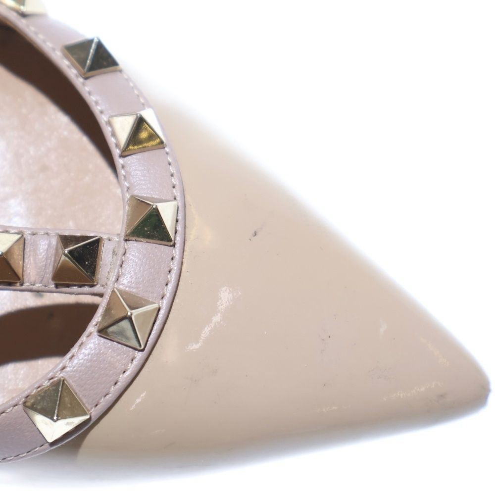 VALENTINO (ヴァレンティノ) ロックスタッズ ヒール パテントレザー