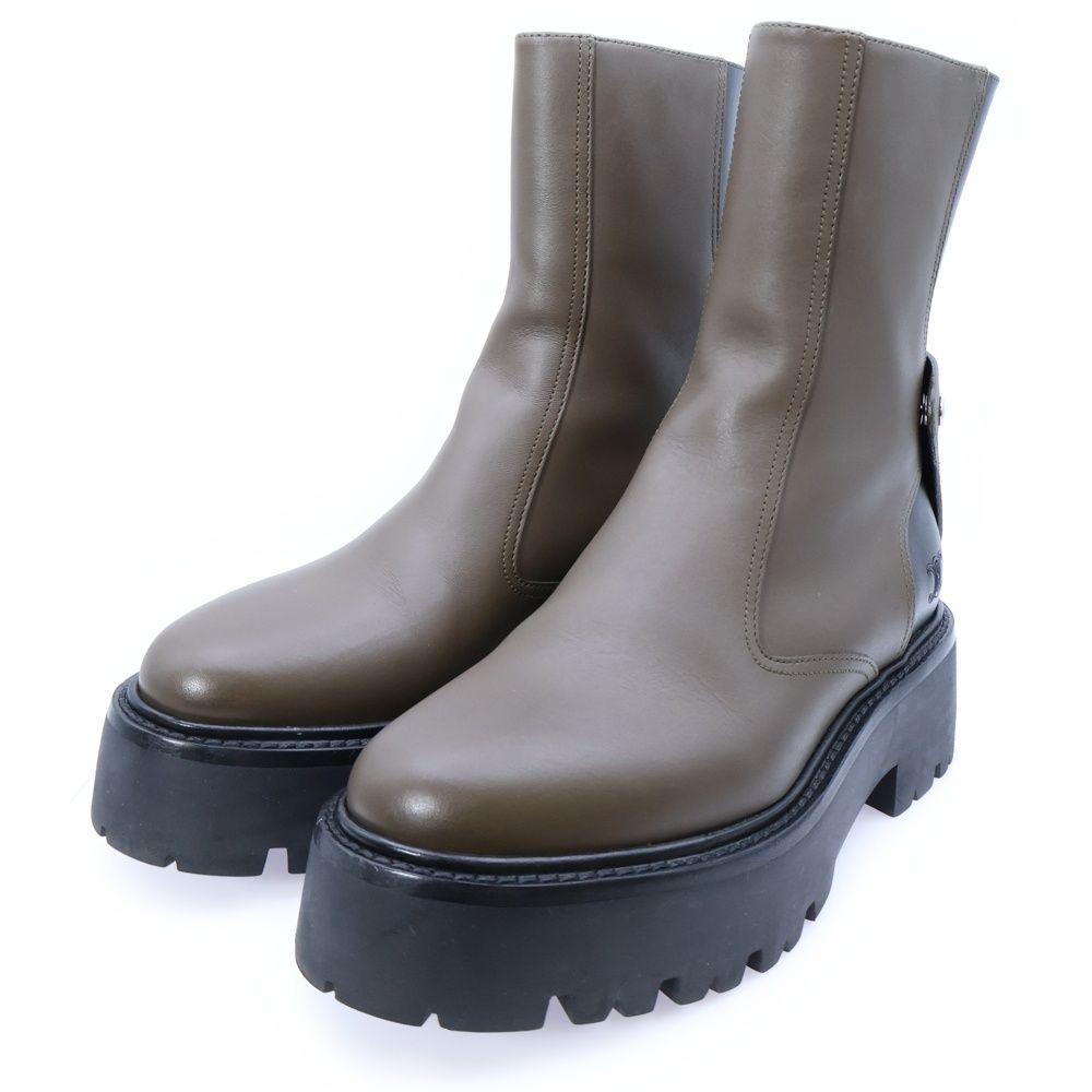 CELINE (セリーヌ) トリオンフロゴ バイカラー レザー バルキー バック