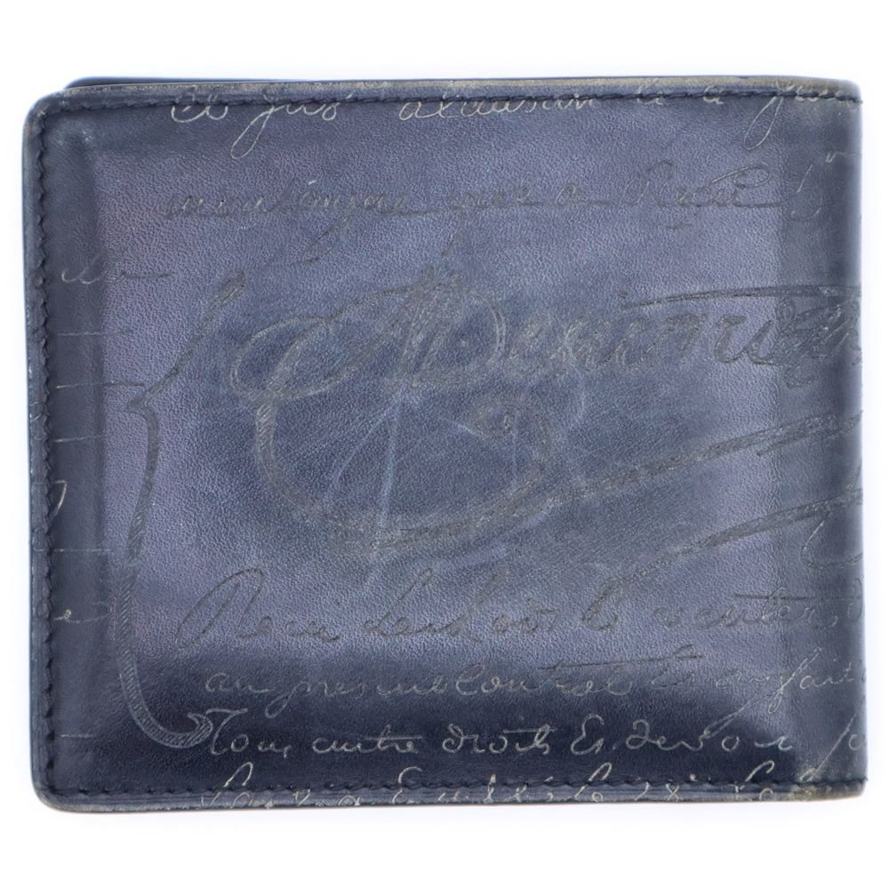ベルルッティ カリグラフィー レザー 二つ折り財布 ブルー 小銭入れ付き n298502-b0204.jpg