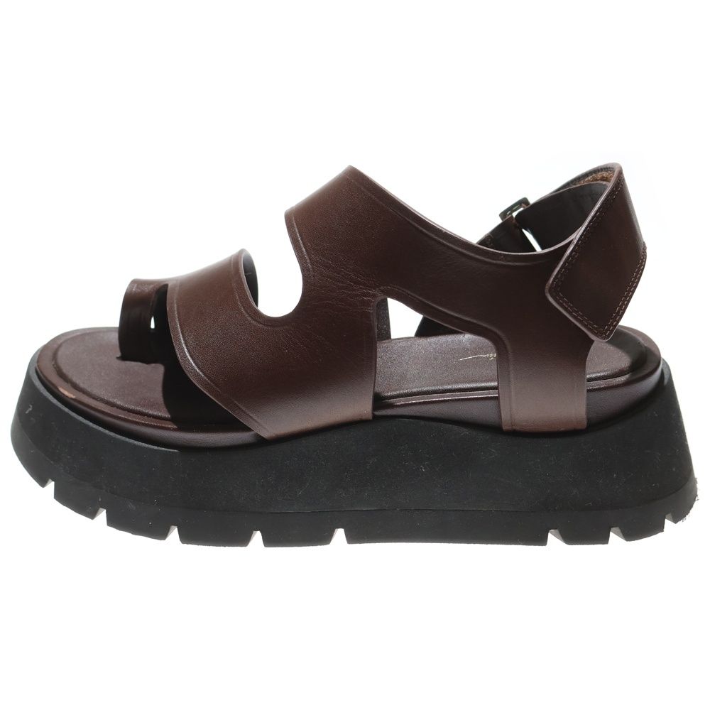 3.1 Phillip Lim スリーワンフィリップリム 23 SS KATE LUG SOLE DAD SANDAL 厚底レザーサンダル ブラウン レディース 23-T 857 SEN