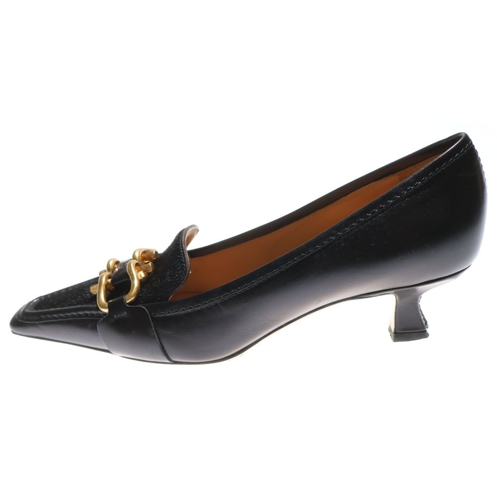 BOTTEGA VENETA ボッテガヴェネタ Pumps ポインテッドトゥ ハラコ切替 レザーパンプス シューズ レディース ブラック