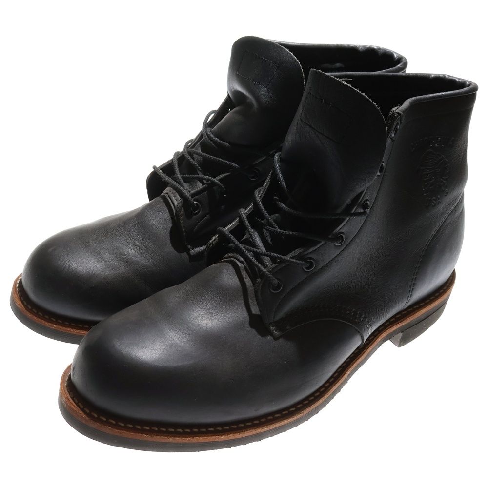CHIPPEWA チペワ ハイカットレザーレースアップ ブーツ シューズ 91113-12239603 ブラック