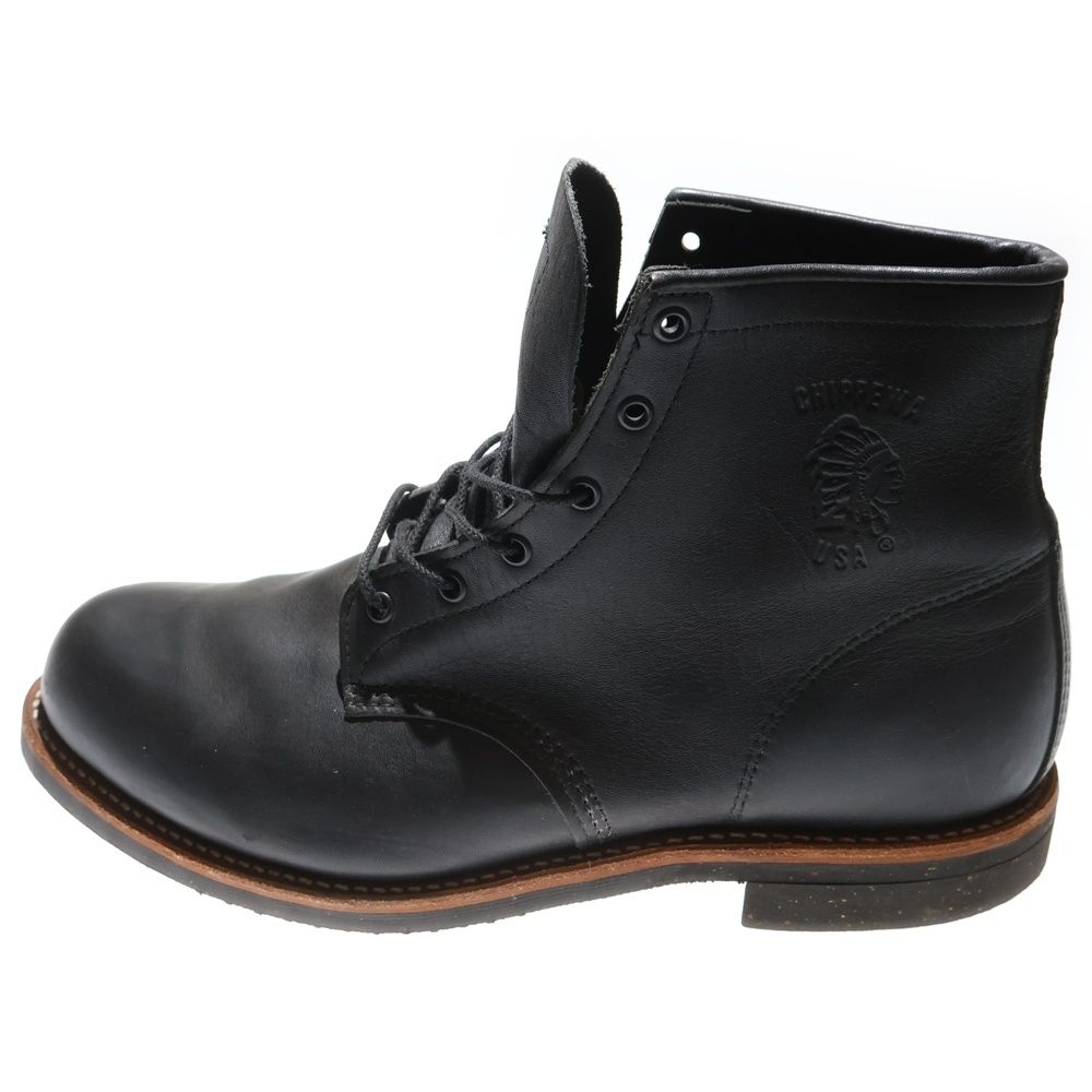 チペワ ハイカットレザーレースアップ ブーツ シューズ 91113 ブラック