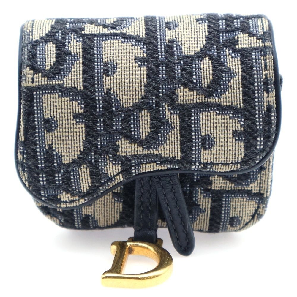 Christian Dior クリスチャンディオール オブリーク エアポッズケース キャンバス ネイビー