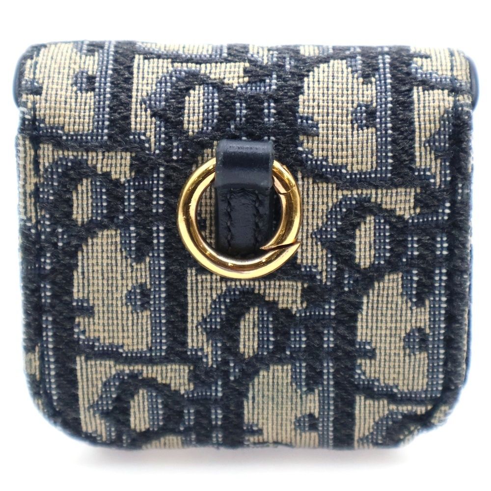 Christian Dior クリスチャンディオール オブリーク エアポッズケース キャンバス ネイビー