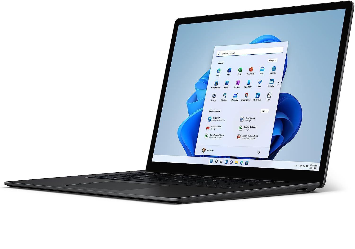 Microsoft Surface Laptop 4 第11世代 Core-i 7 1185 G 16 GBメモリ M.2 SSD 256 GB Win 11 13.5インチ Wi-Fi 6 Bluetooth 5.0 USB-C マットブラック ノートパソコン