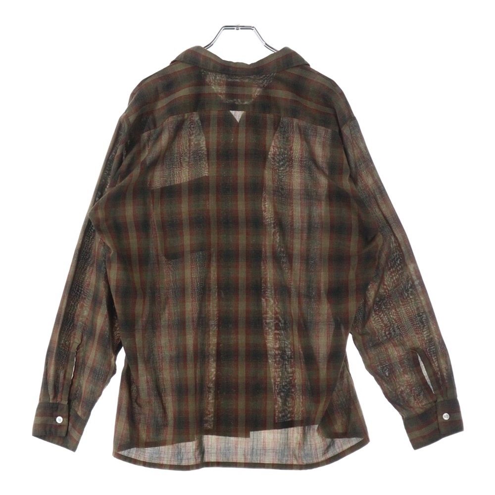 Brent 50s 長袖シャツ ブラウン系チェック 40s 50s BRENT コットン