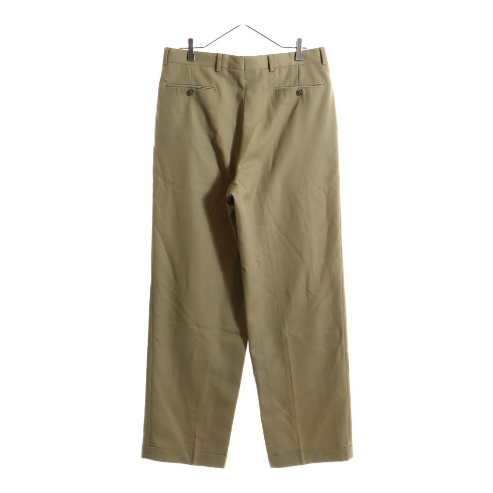 GIVENCHY ジバンシィ 80‐90s MONSIER ウールツイル 3タック スラックス ベージュ