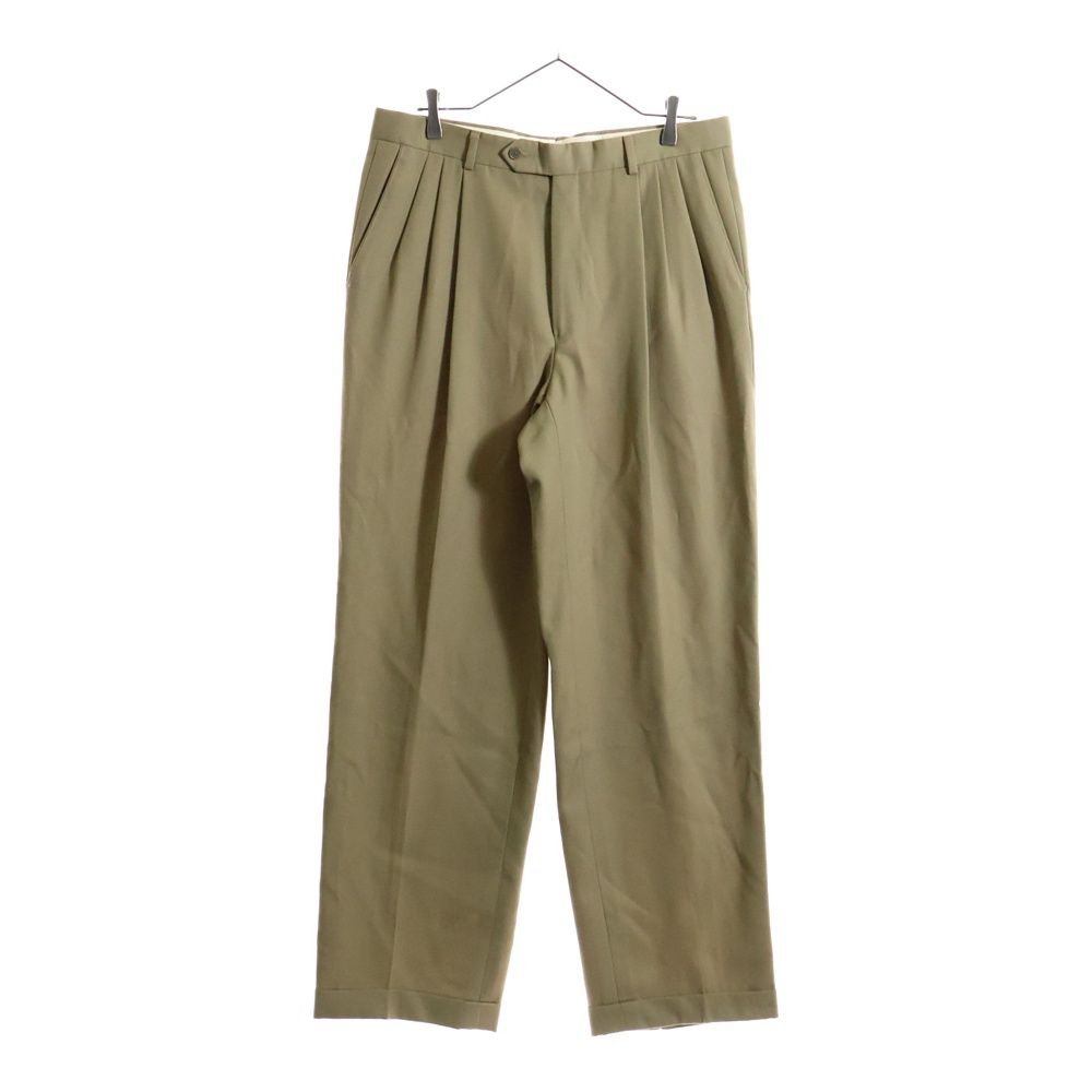 GIVENCHY ジバンシィ 80‐90s MONSIER ウールツイル 3タック スラックス ベージュ