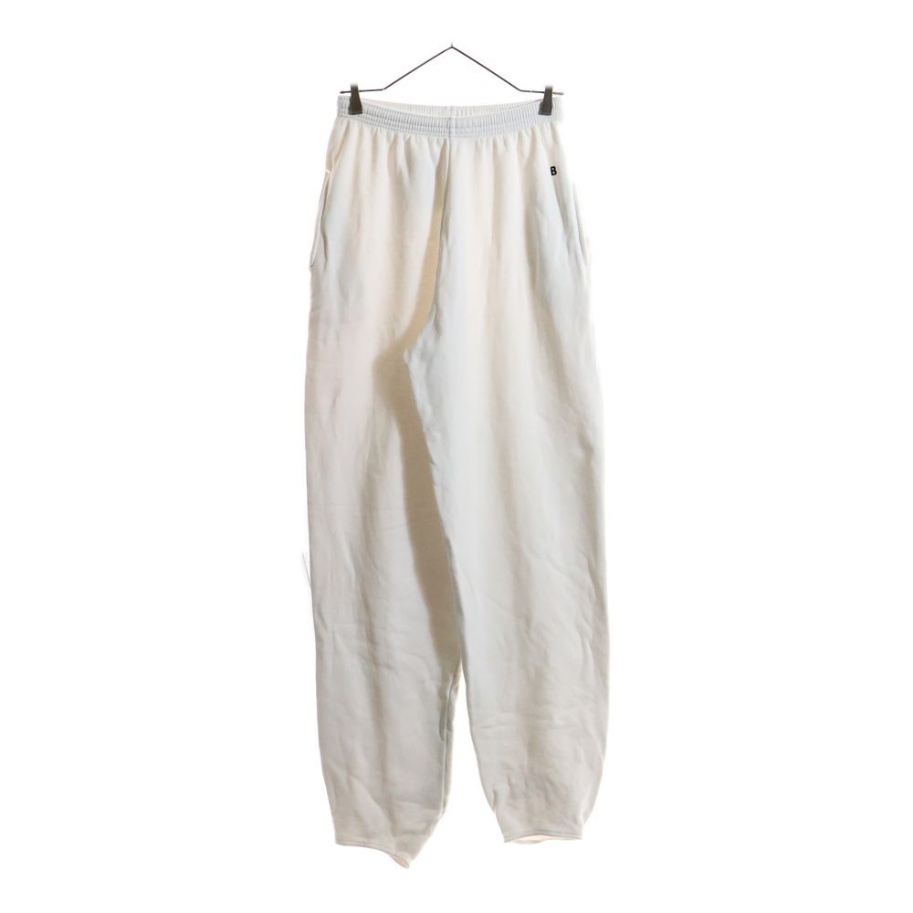 BALENCIAGA バレンシアガ Sweatpants Bロゴ刺繍 スウェットパンツ ホワイト 542677 TCV32