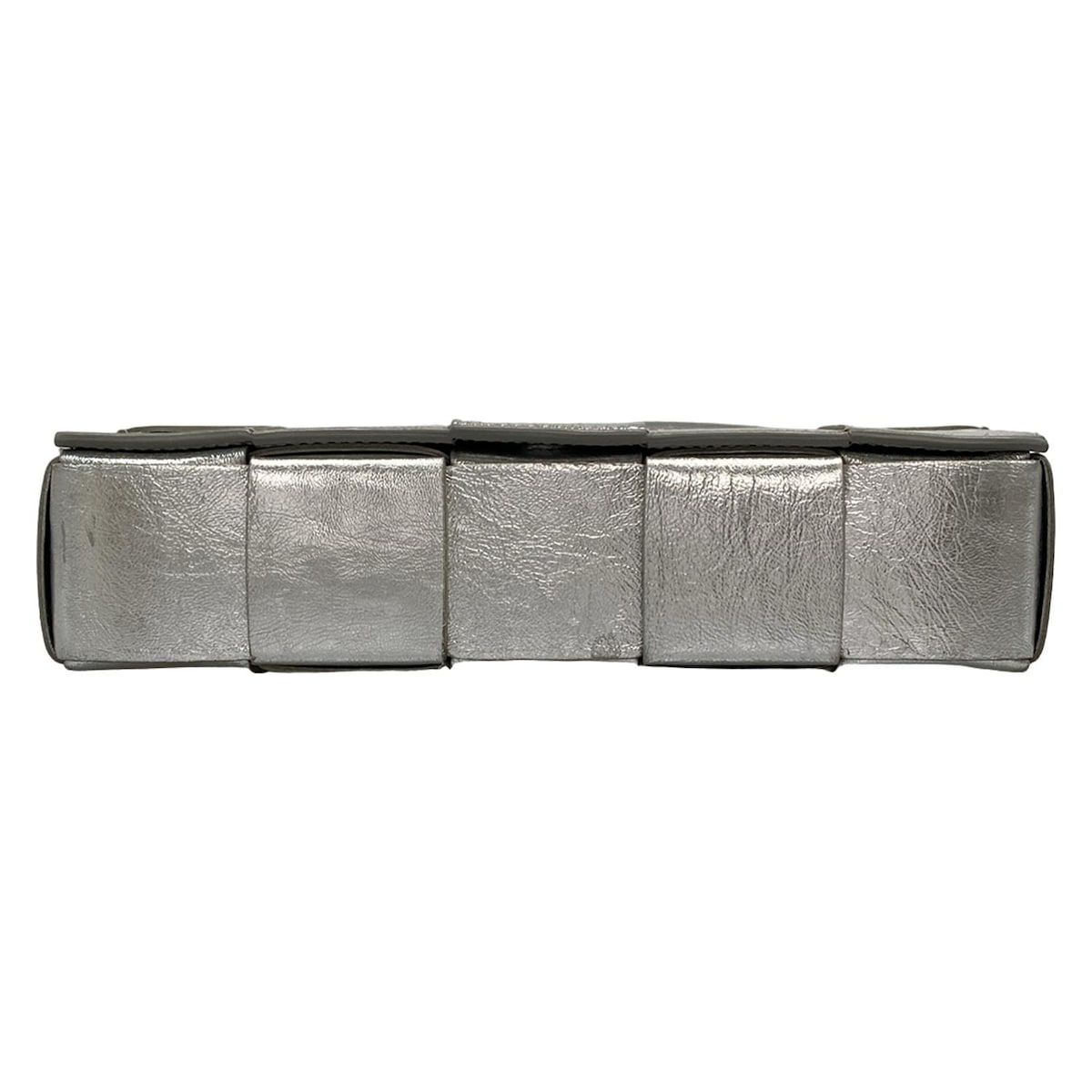  BOTTEGA VENETA ボッテガヴェネタ ショルダーバッグ カセット シルバー レザー ショルダーバッグ ショルダーバッグ