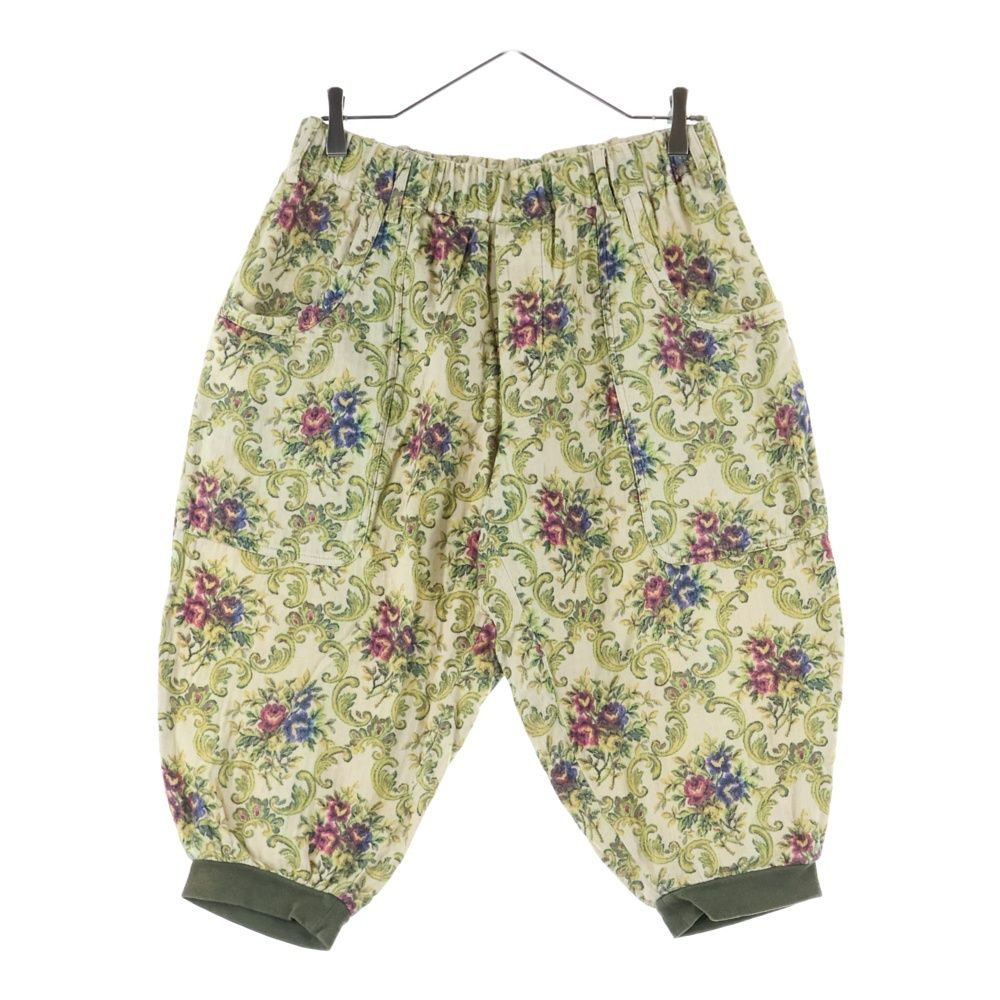 Yohji Yamamoto POUR HOMME ヨウジヤマモト プールオム ゴブランリブ フローラル ハーフパンツ ショーツ 総柄 ベージュ HO-P46-036