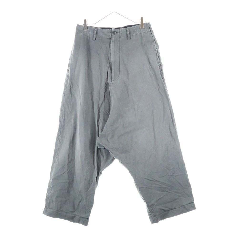 Ground Y グラウンドワイ コットン ワイド サルエルパンツ グレー GY-P03-002