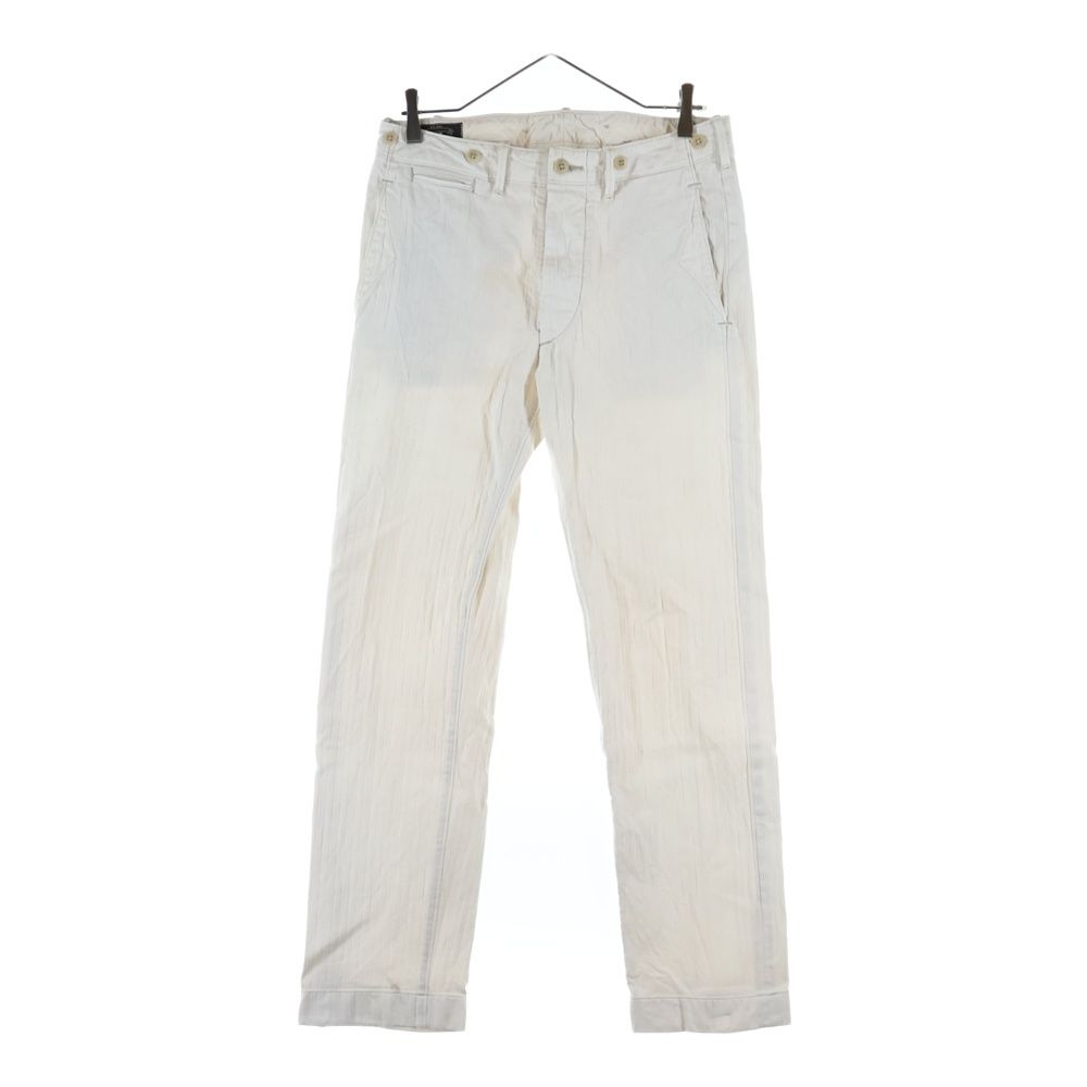 RRL ダブルアールエル ボタンフライ コットンパンツ 782830408001 ホワイト