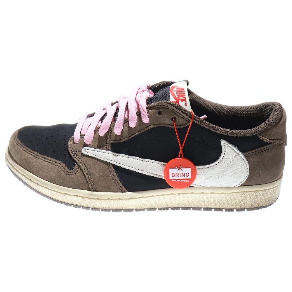 NIKE ナイキ ×TRAVIS SCOTT AIR JORDAN 1 LOW OG SP-T CQ4277-001 トラヴィススコット エアジョーダン1 ローカットスニーカー ブラウン US10.5 28.5cm