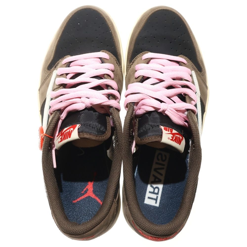  NIKE ナイキ TRAVIS SCOTT AIR JORDAN 1 LOW OG SP T CQ 4277 001 トラヴィススコット エアジョーダン1 ローカットスニーカー ブラウン US 10 5 28 cm スニーカー 靴
