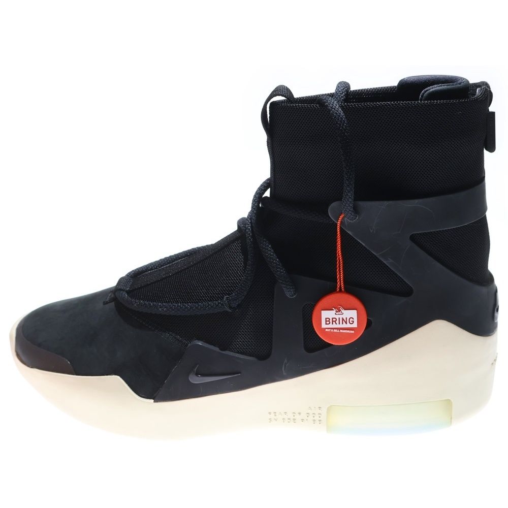 NIKE ナイキ AIR FEAR OF GOD 1 AR4237-001 エアフィアオブゴッド1 ハイカットスニーカー ブラック ホワイト US10 28cm