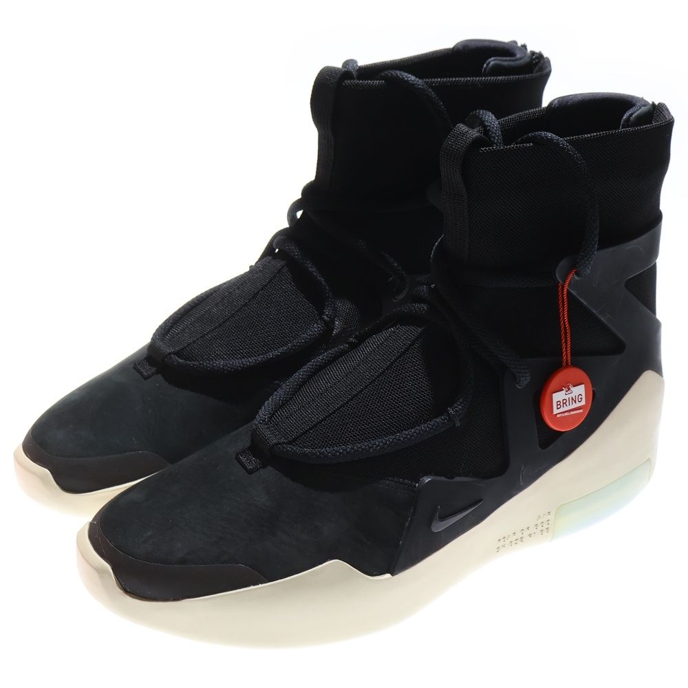NIKE ナイキ AIR FEAR OF GOD 1 AR4237-001 エアフィアオブゴッド1 ハイカットスニーカー ブラック ホワイト US10 28cm