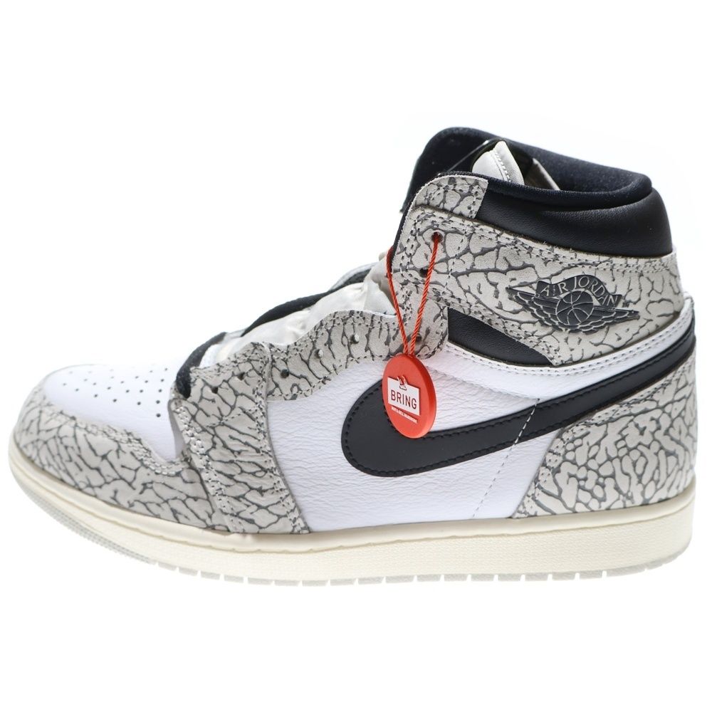 NIKE ナイキ AIR JORDAN 1 RETRO HIGH OG White Cement Safari エア ジョーダン レトロ ハイカットスニーカー ホワイトセメント ホワイト グレー US 10 28.0 cm DZ 5485-052