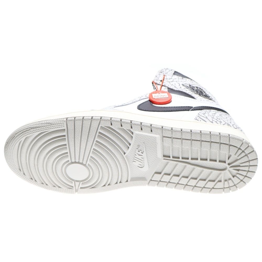  NIKE ナイキ AIR JORDAN 1 RETRO HIGH OG White Cement Safari エア ジョーダン レトロ ハイカットスニーカー ホワイトセメント ホワイト グレー US 10 28 0 cm DZ 5485 052 スニーカー 靴