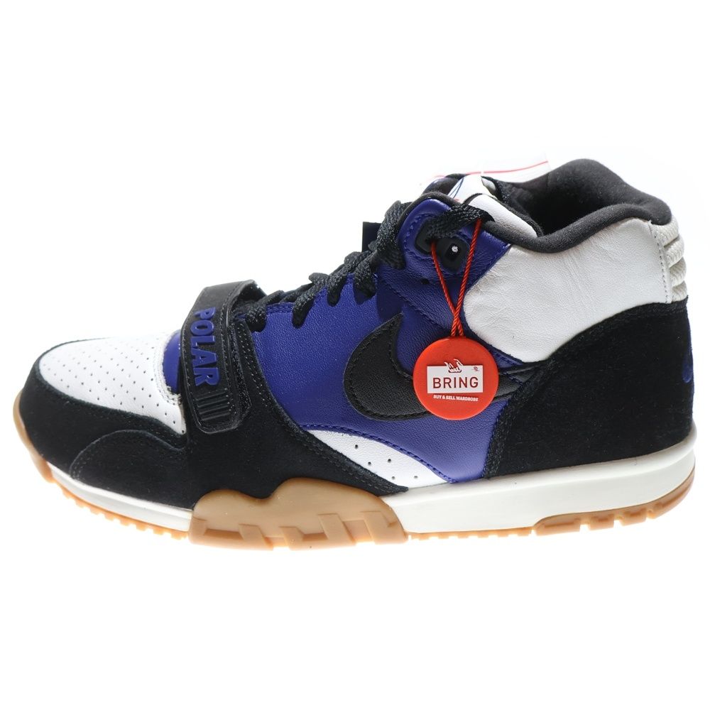 NIKE SB ナイキエスビー ×POLAR SKATE CO AIR TRAINER 1 ポーラースケート エアトレーナー1 ハイカットスニーカー ブルー ブラック ホワイト US9 27cm CI6892-001