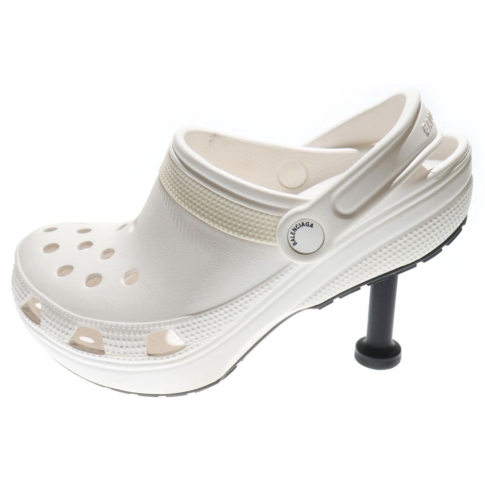 BALENCIAGA クロックス　ホワイト37 BALENCIAGA (バレンシアガ) ×Crocs WMNS MADAME 80MM クロックス