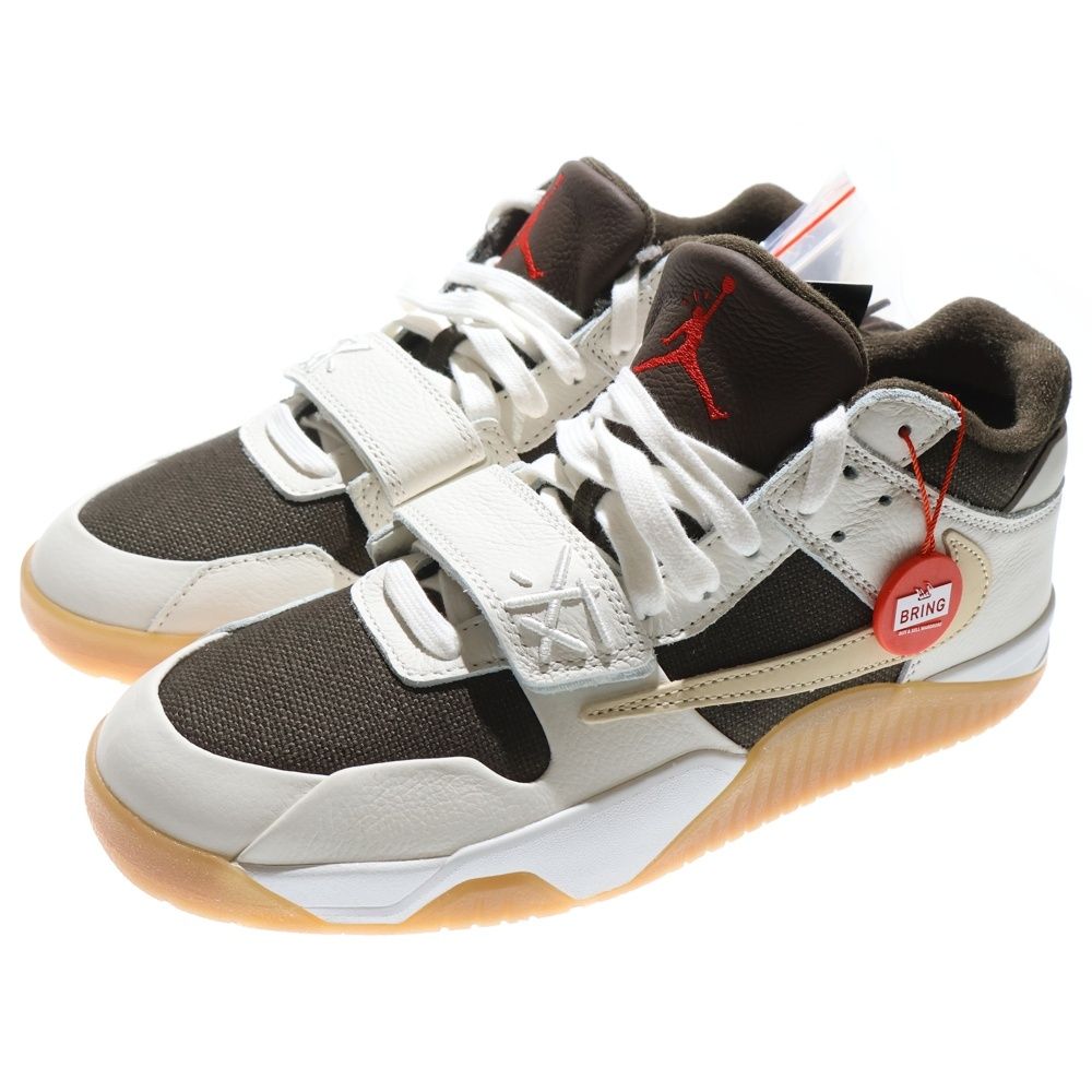 NIKE ナイキ ×TRAVIS SCOTT JORDAN JUMPMAN JACK トラヴィススコット ジョーダン ジャンプマン ローカットスニーカー ブラウン US9 27cm FZ8117-100