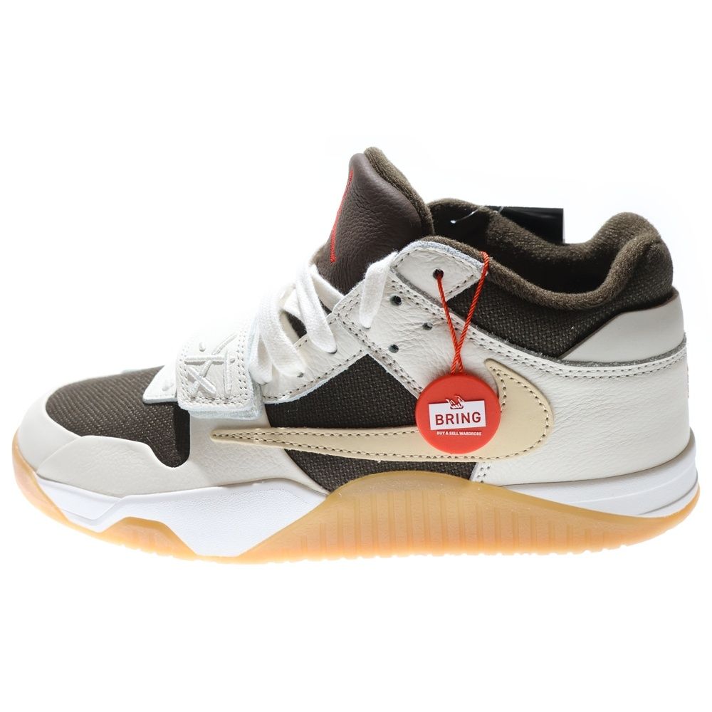 NIKE ナイキ ×TRAVIS SCOTT JORDAN JUMPMAN JACK トラヴィススコット ジョーダン ジャンプマン ローカットスニーカー ブラウン US9 27cm FZ8117-100