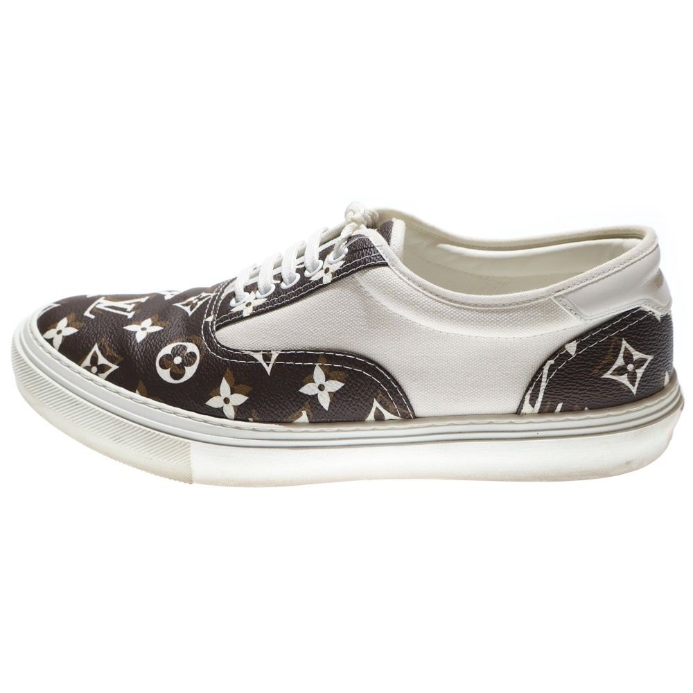 LOUIS VUITTON ルイヴィトン トロカデロライン レザー ローカットスニーカー シューズ ホワイト ブラウン FA1109