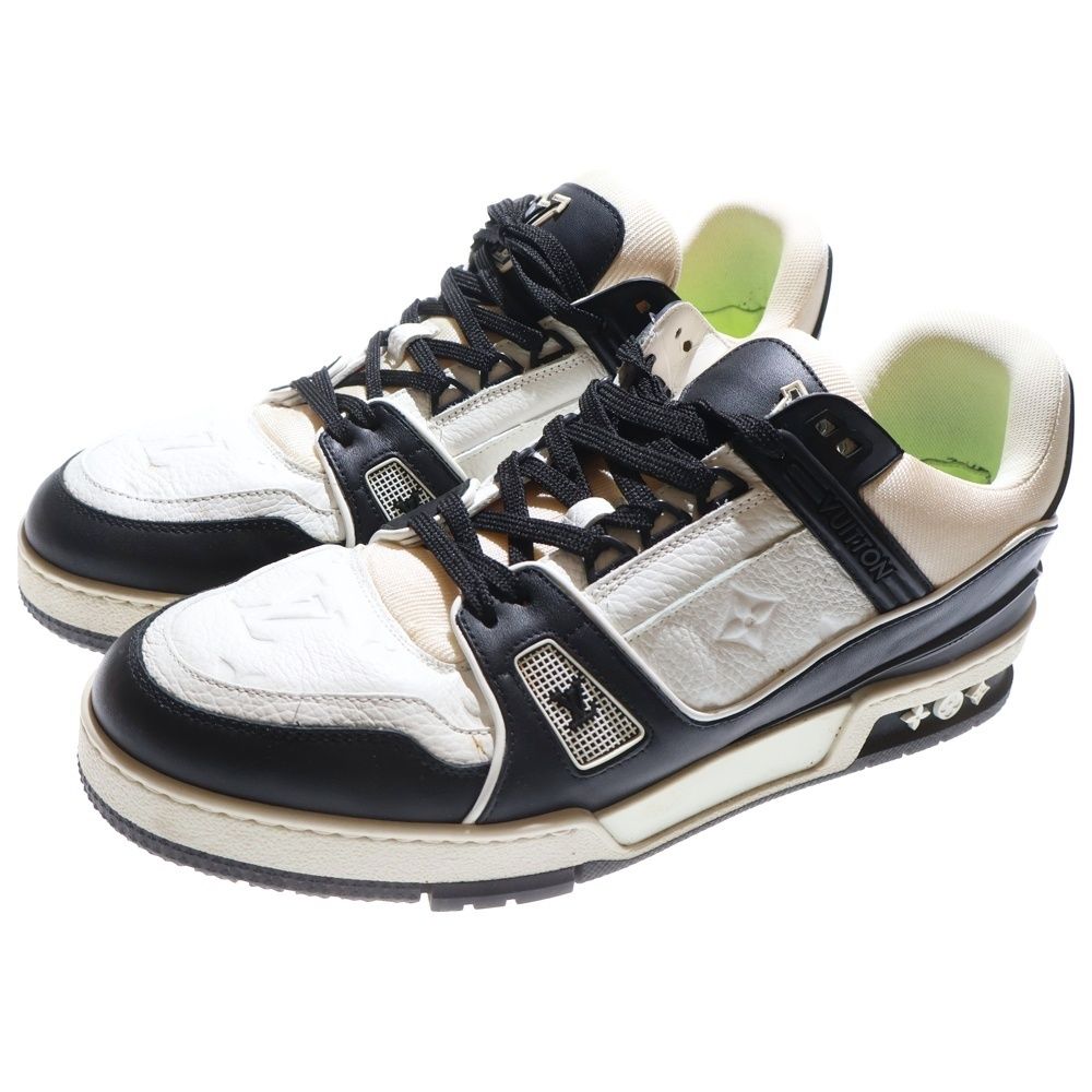 LOUIS VUITTON ルイヴィトン LVトレイナーライン ローカットスニーカー ホワイト ブラック FD0240