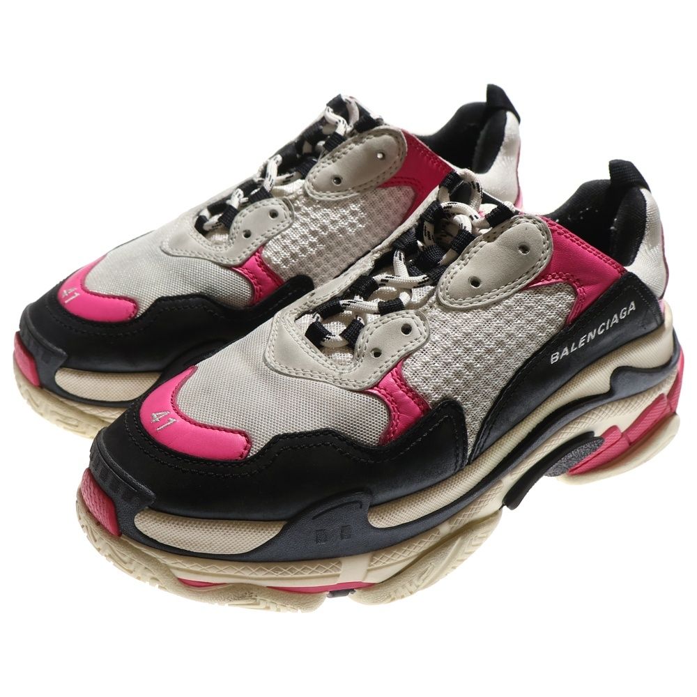 BALENCIAGA バレンシアガ TRIPLE S トリプルS ローカットスニーカー 517334 ピンク ホワイト