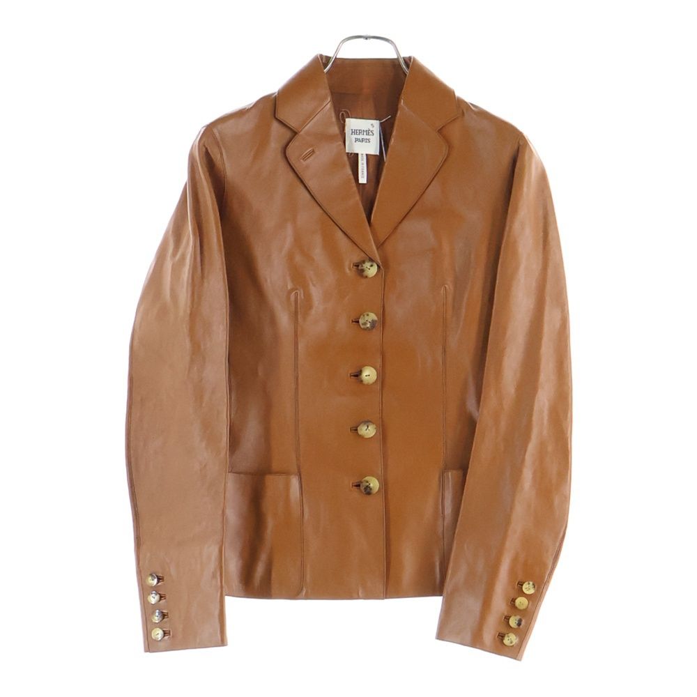 HERMES (エルメス) セットアップ カウレザー 5B テーラードジャケット