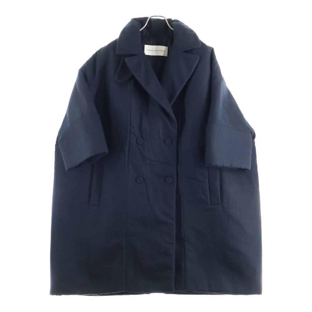 DRIES VAN NOTEN ネイビー ダブルブレストコート DRIES VAN NOTEN（ドリスヴァンノッテン）中古・古着オンライン通販