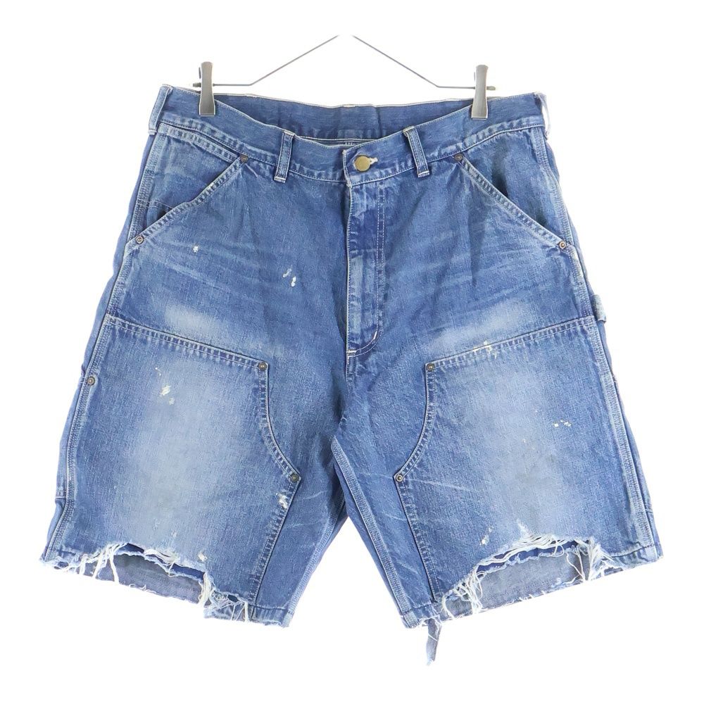 SAINT MICHAEL セントマイケル 25SS DOUBLE KNEE SHORTS SM-HR8-0000-073 ダブルニー デニム ショートパンツ ショーツ インディゴ