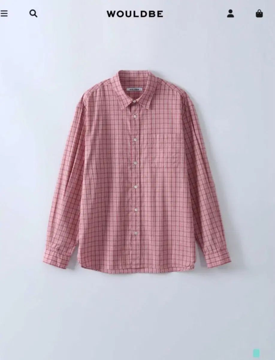 理想 ウッドビー リラックスド チェックシャツ ピンク 3 サイズ