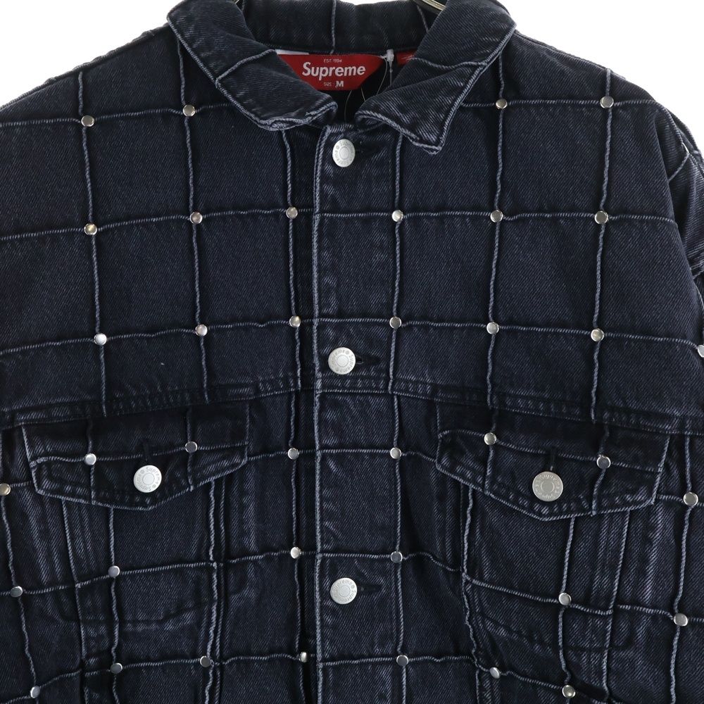 ジャケット・アウター Supreme Studded Seam Denim TruckerJacket 中古・古着通販】SUPREME (シュプリーム) Studded Seam Denim Trucker