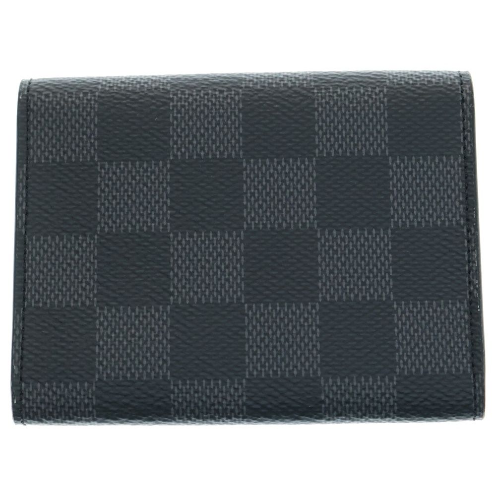 LOUIS VUITTON ルイヴィトン ダミエグラフィット アンヴェロップ カルト ドゥ ヴィジット ブラック PVC N 63338 ICタイプ