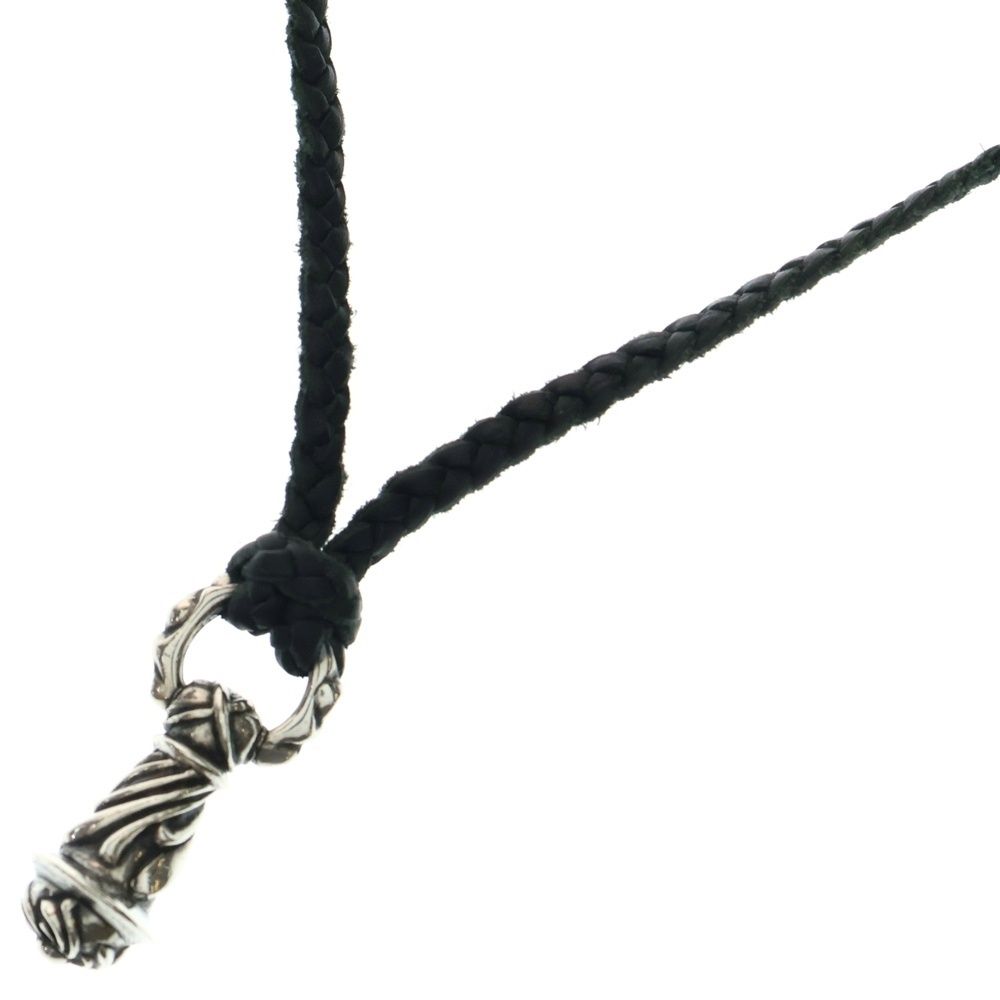 CHROME HEARTS クロムハーツ CAMPANA スモール レザーブレイド ペンダント ネックレス シルバー